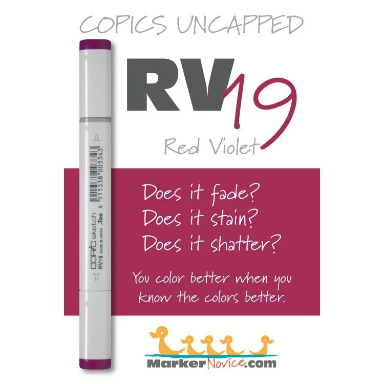 RV19 - Copic Sketch Marker Red Violet — Violeta Ink